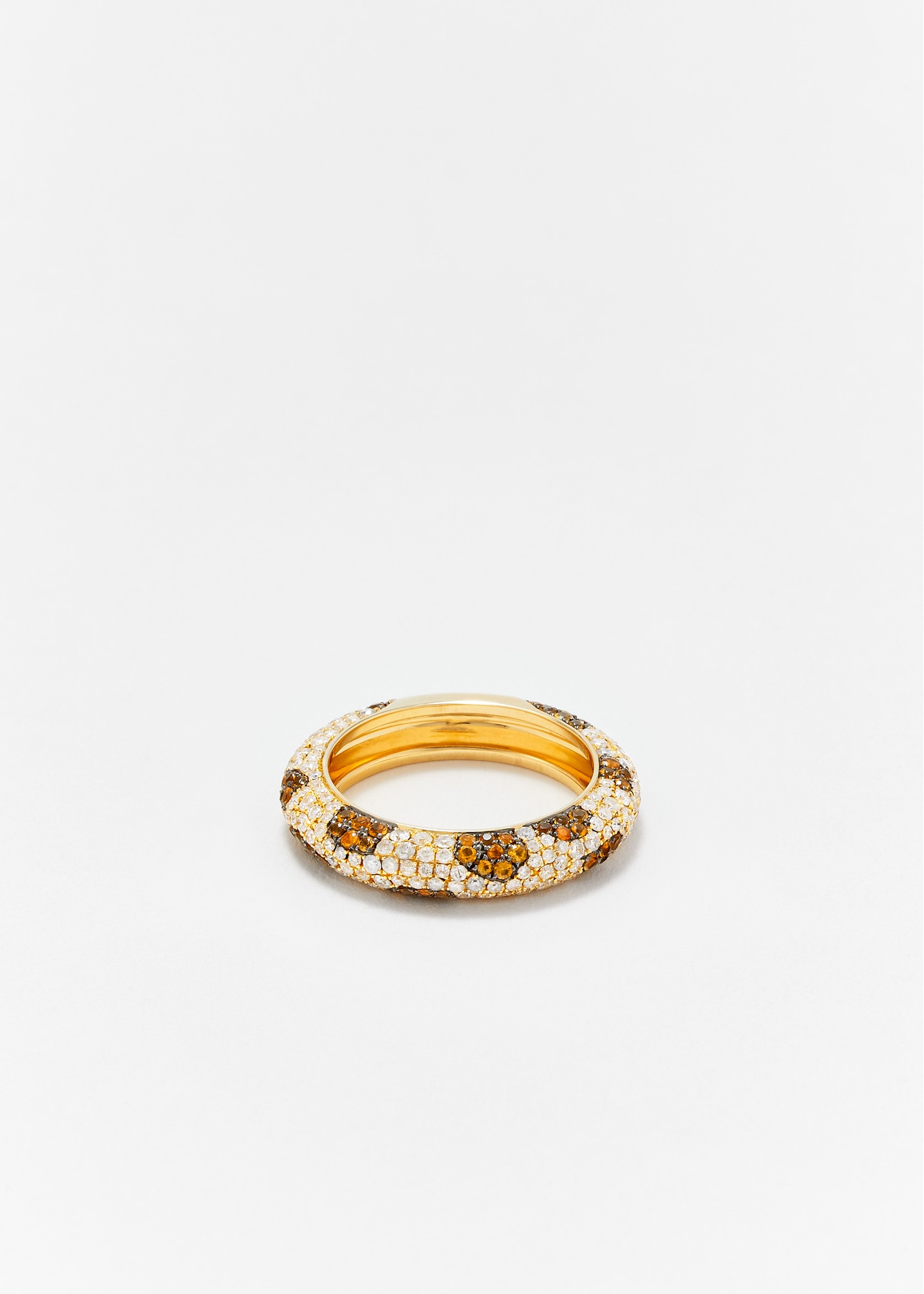 ALLIANCE LÉOPARD DIAMANTS OR JAUNE