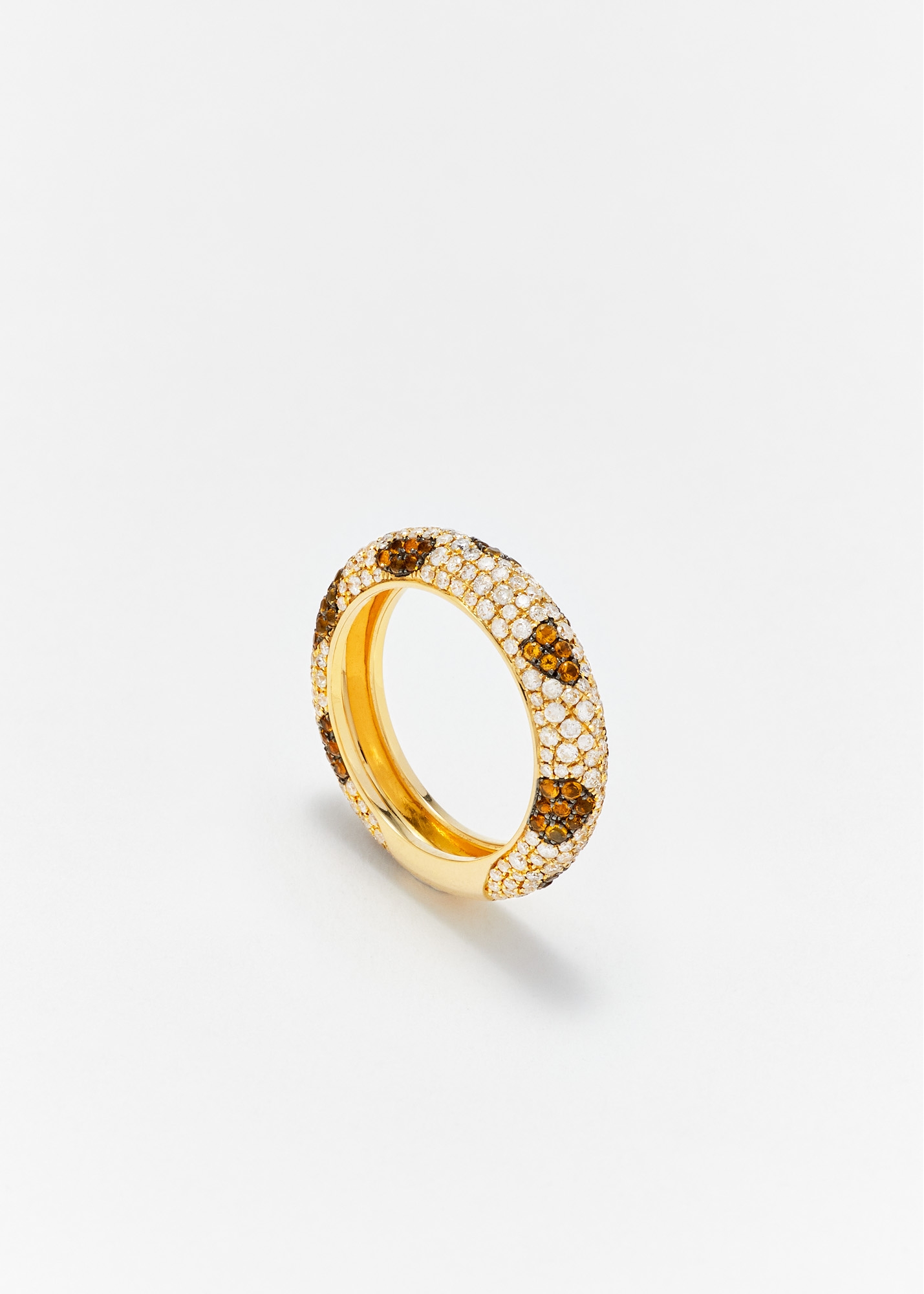 ALLIANCE LÉOPARD DIAMANTS OR JAUNE