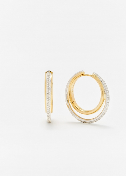 PAIRE DE CRÉOLES HULA HOOP GM 2 ORS