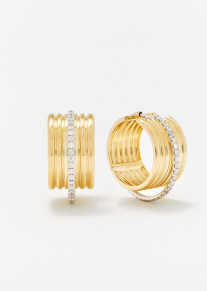 PAIRE DE CRÉOLES SEMAINIER GM 2 ORS