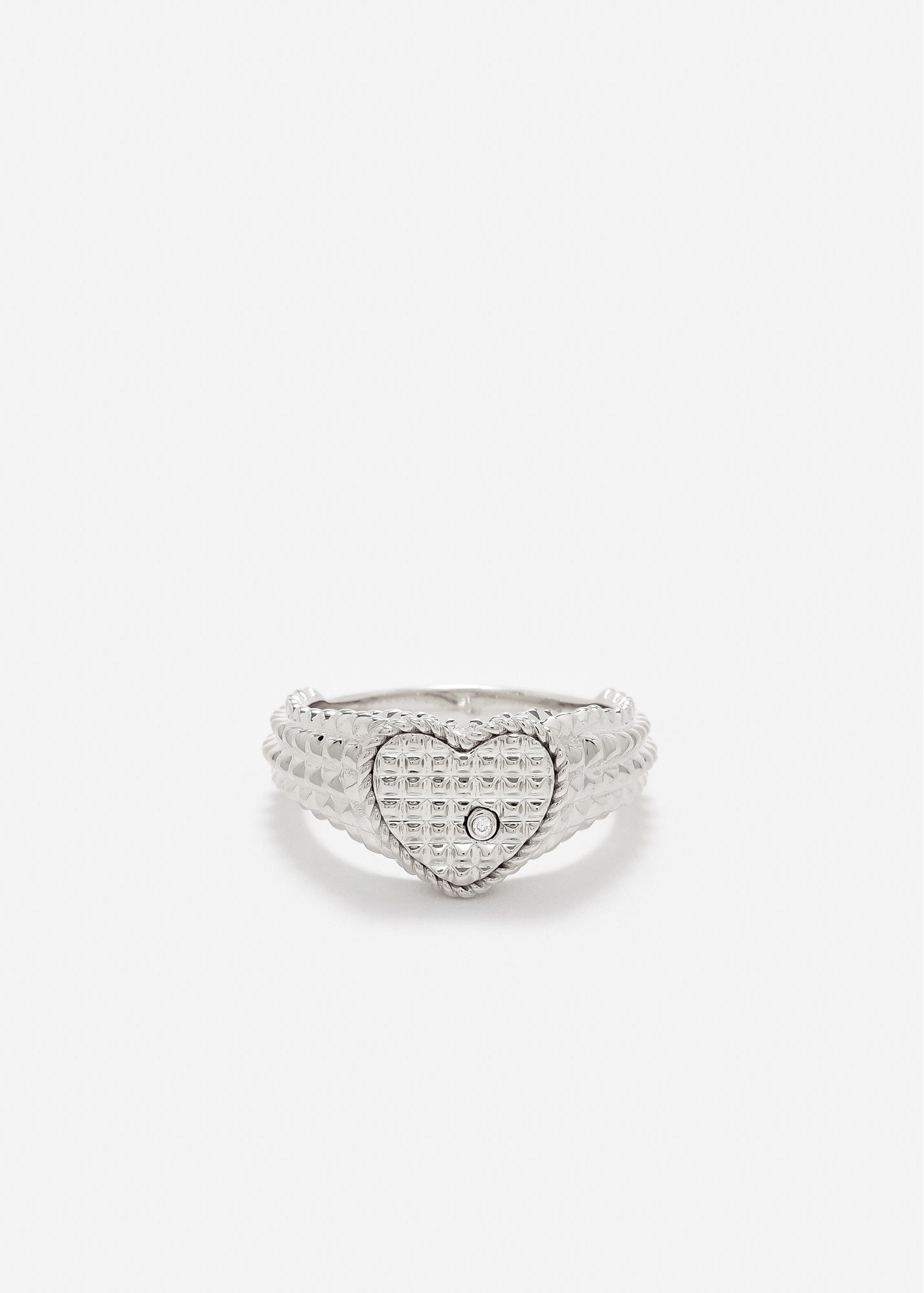 BABY CHEVALIÈRE COEUR PICOTTI OR BLANC