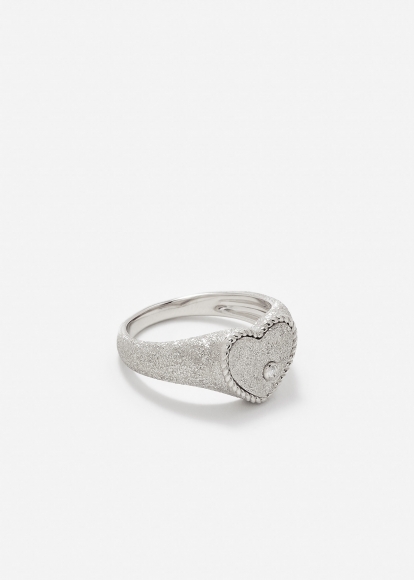 BABY CHEVALIÈRE COEUR PAILLETÉE OR BLANC