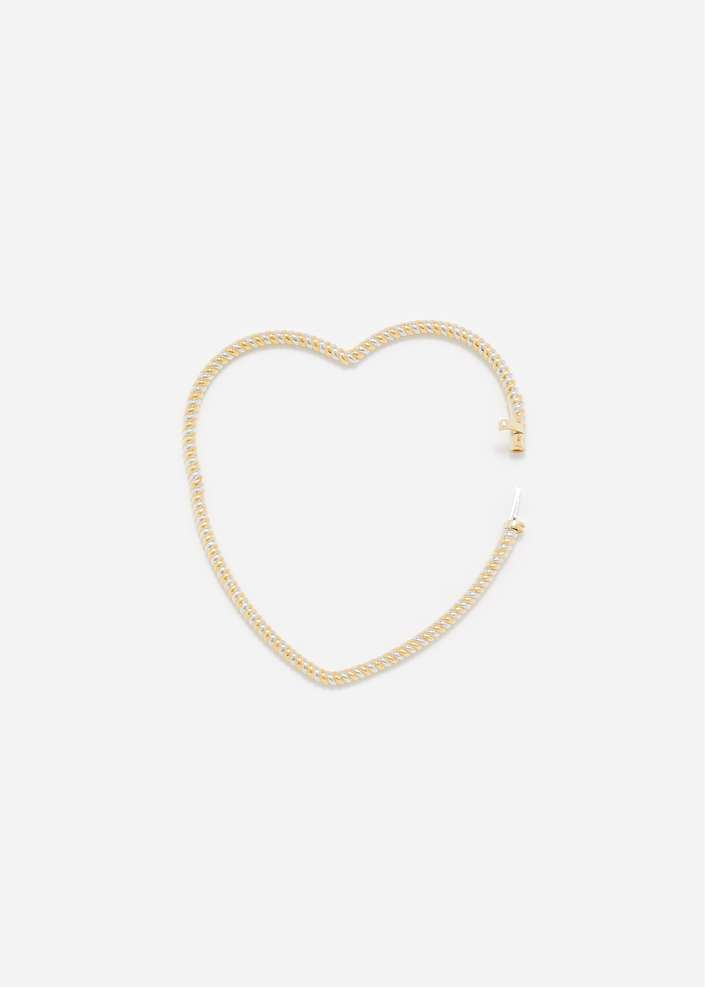 BRACELET JONC COEUR TORSADE PM 2 ORS