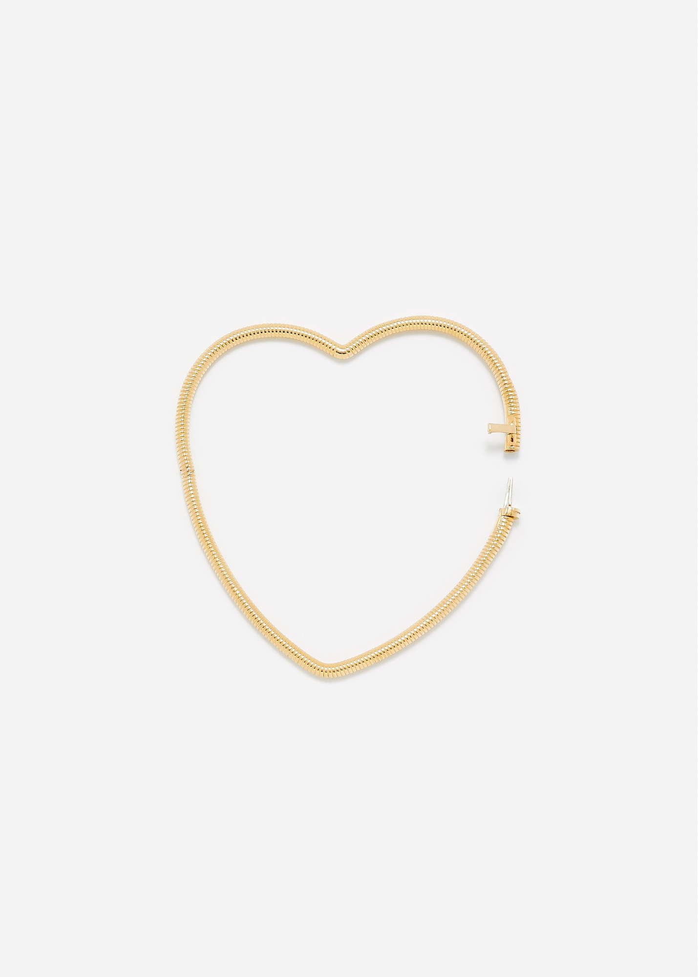 BRACELET JONC COEUR RAYURES PM OR JAUNE