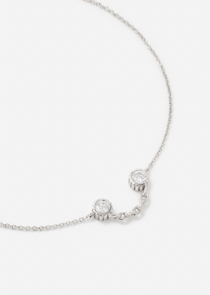 BRACELET SOURIRE DIAMANTS OR BLANC