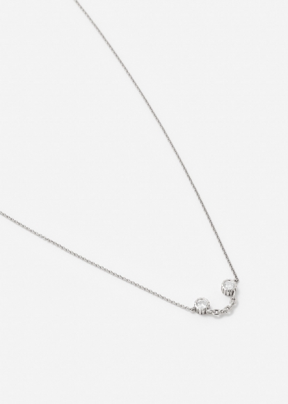 COLLIER SOURIRE DIAMANTS OR BLANC