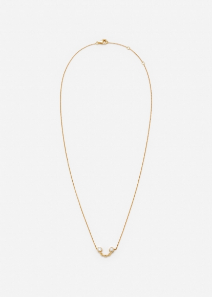 COLLIER SOURIRE DIAMANTS OR JAUNE