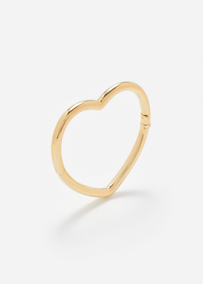 BRACELET JONC COEUR LISSE GM OR JAUNE