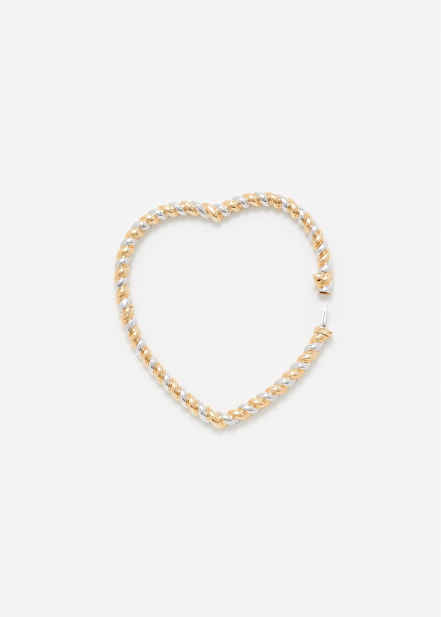 BRACELET JONC COEUR TORSADE GM 2 ORS