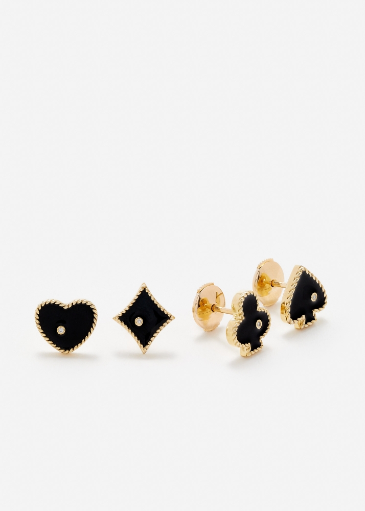 SET DE 4 PUCES CASINO PM OR JAUNE