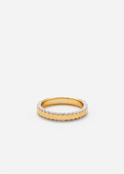 BAGUE GRIGNOTÉE PM OR JAUNE