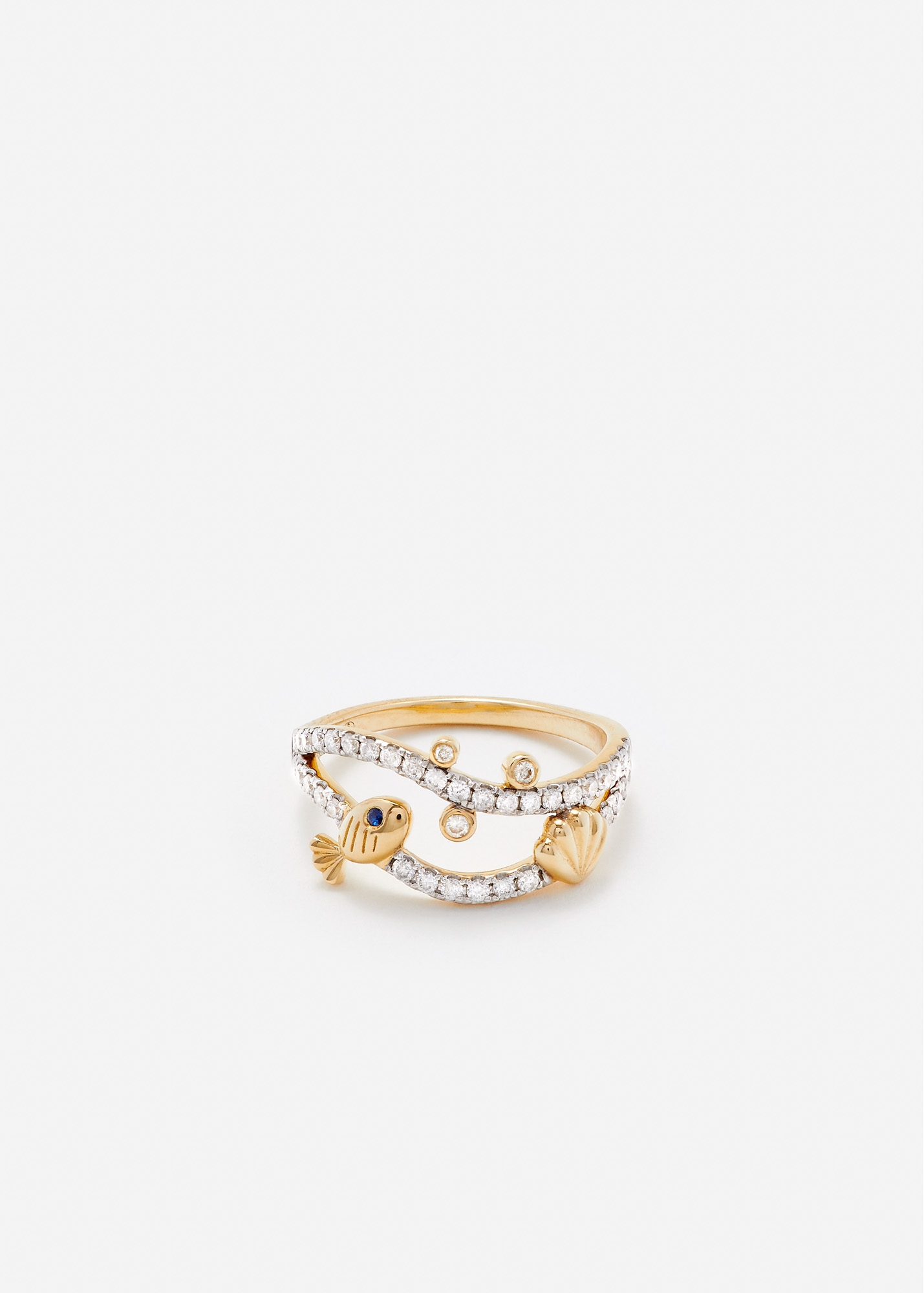 BAGUE SOUS L’EAU OR JAUNE