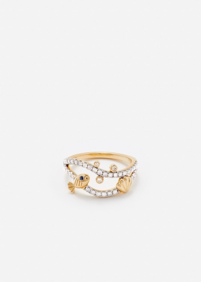 BAGUE SOUS L’EAU OR JAUNE
