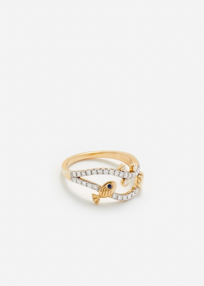 BAGUE SOUS L’EAU OR JAUNE