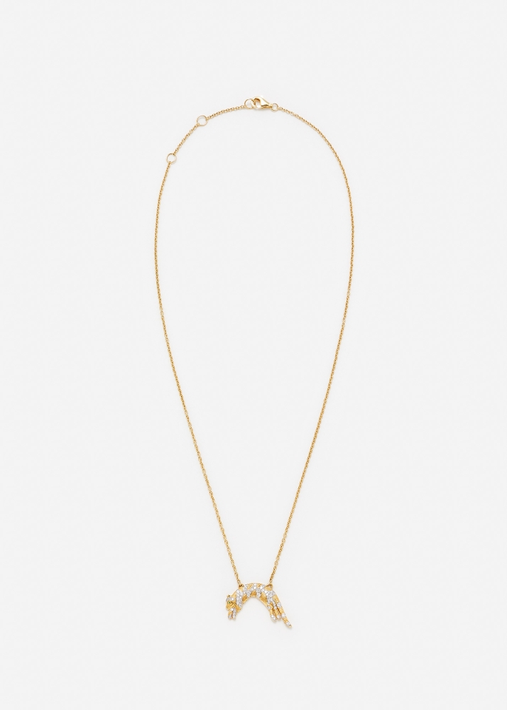 COLLIER FÉLIN PM OR JAUNE