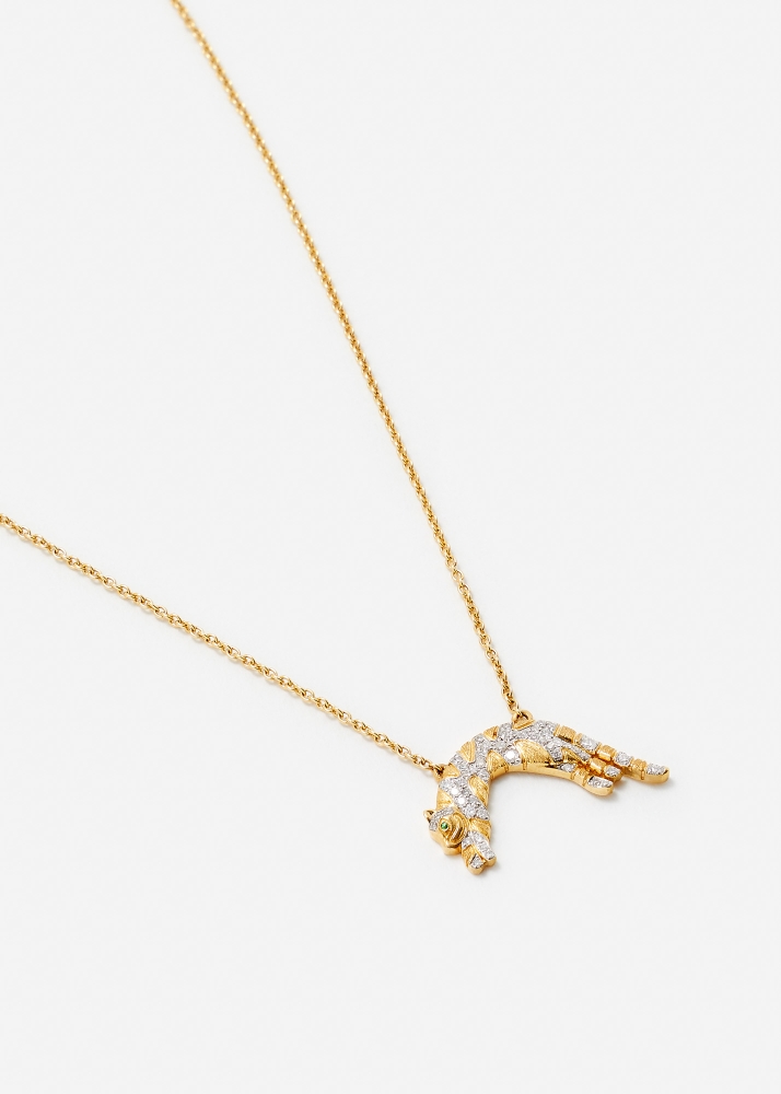 COLLIER FÉLIN PM OR JAUNE