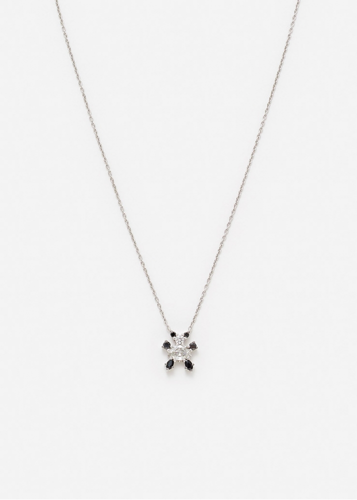 PENDENTIF PANDA DIAMANTS OR BLANC