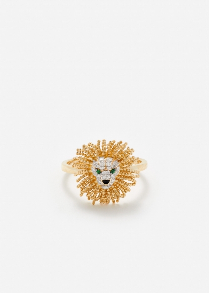MINI BAGUE LION D’OR OR JAUNE