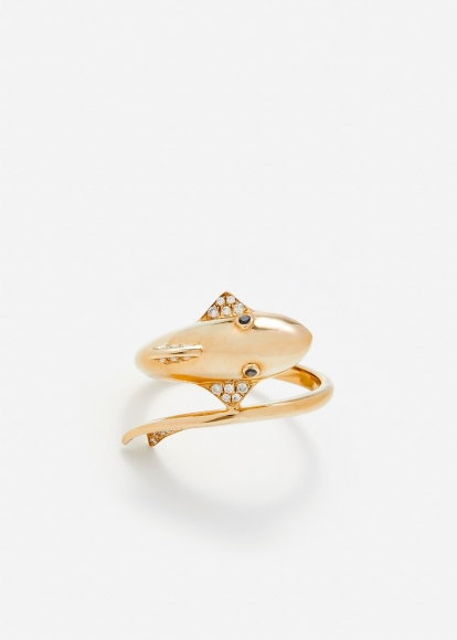BAGUE REQUIN OR JAUNE