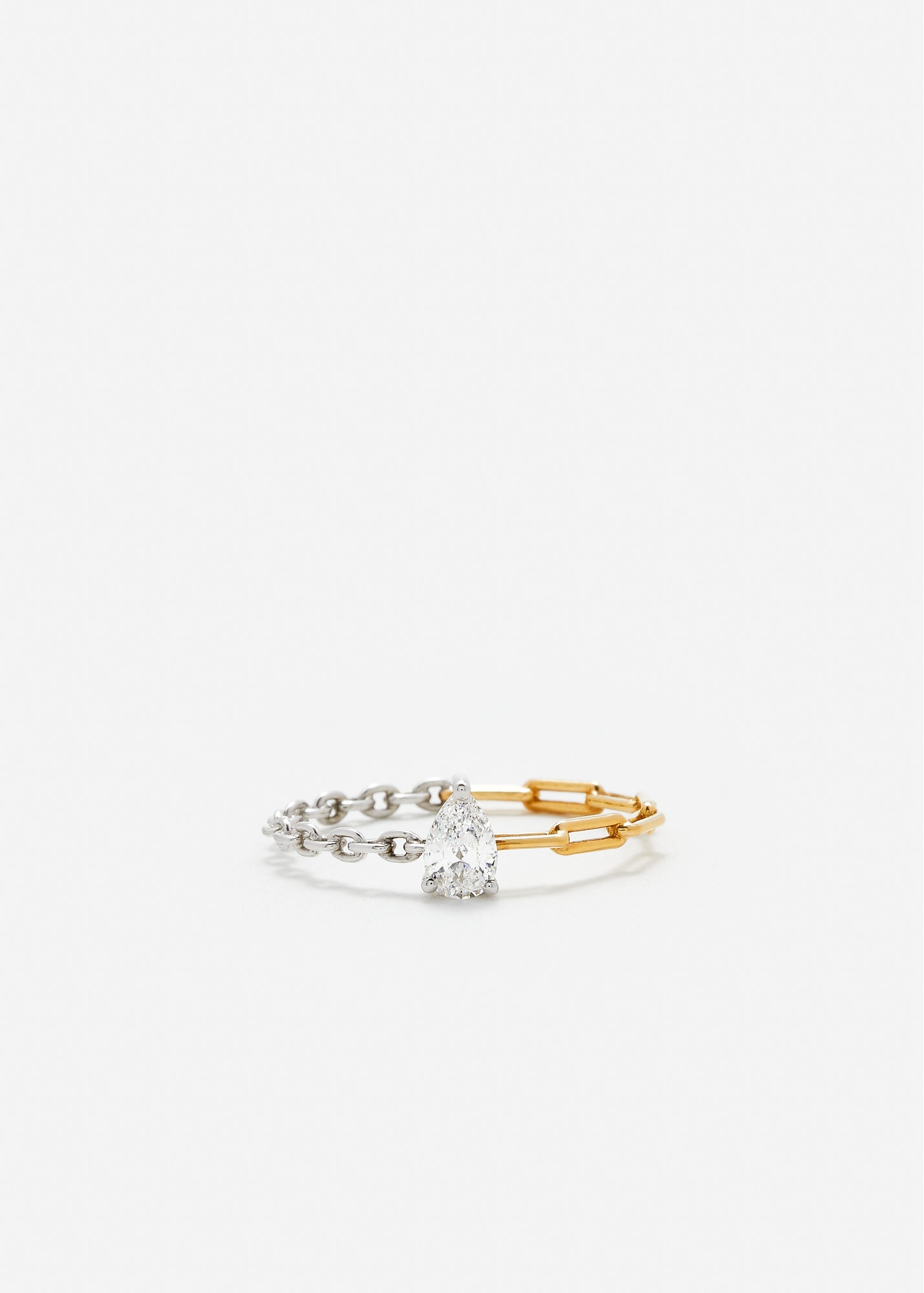 BAGUE SOLITAIRE DIAMANT POIRE GM 2 ORS