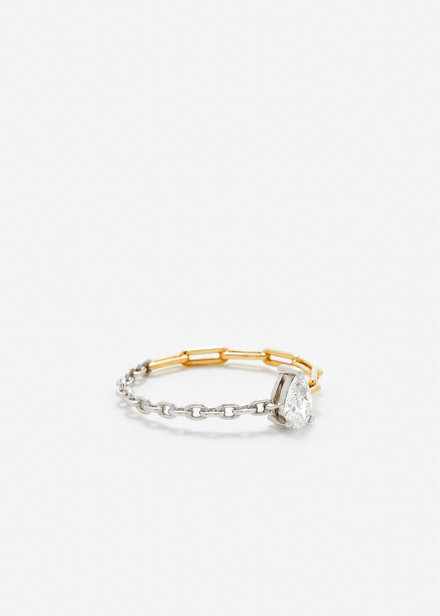 BAGUE SOLITAIRE DIAMANT POIRE GM 2 ORS