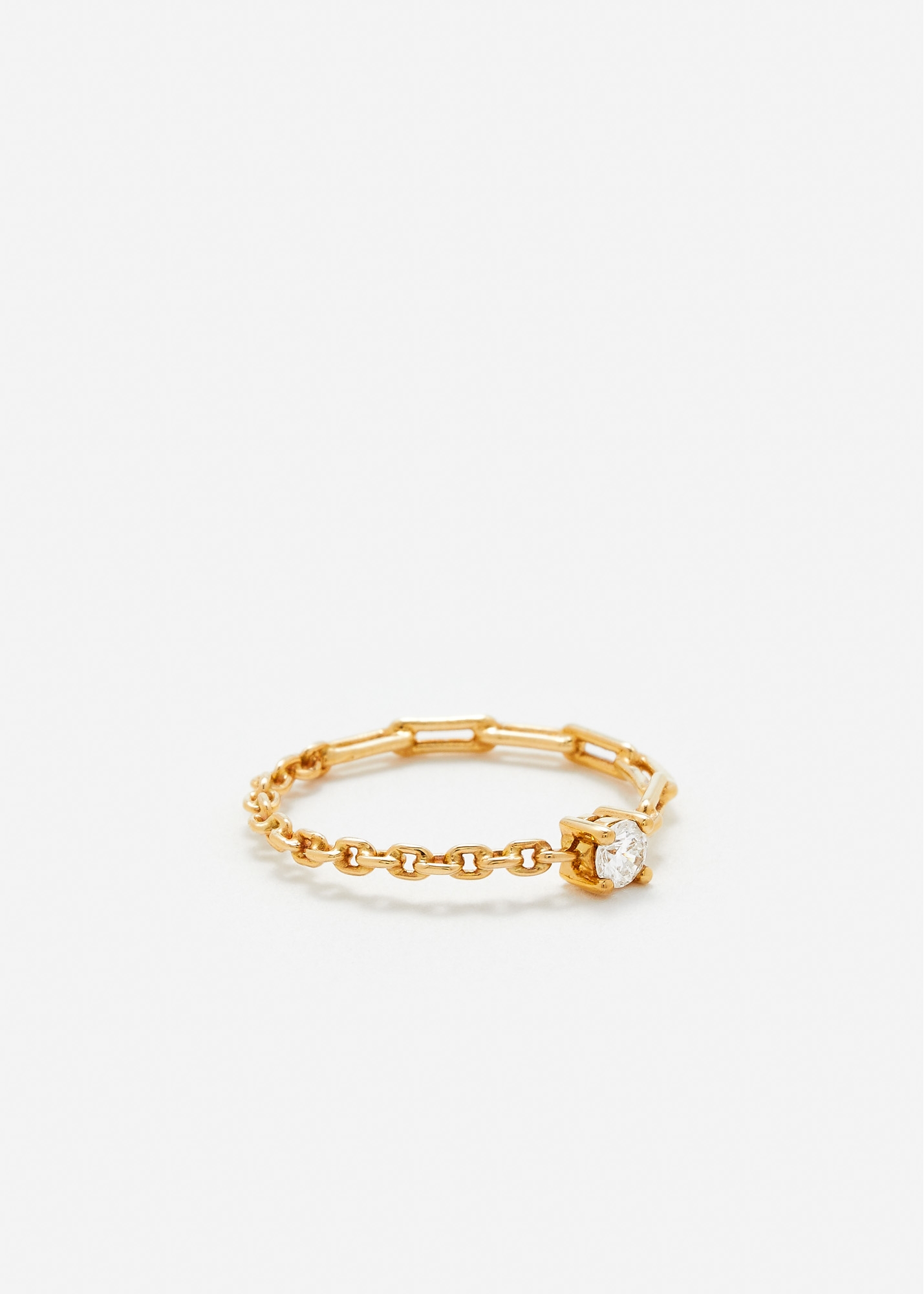 BAGUE SOLITAIRE DIAMANT ROND PM OR JAUNE