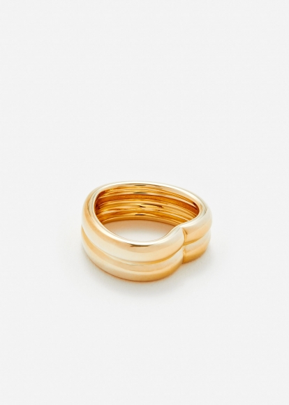 BAGUE COEUR BOUÉE GOLD OR JAUNE