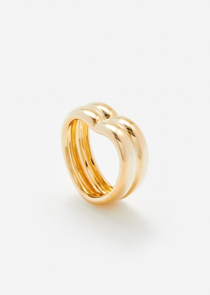 BAGUE COEUR BOUÉE GOLD OR JAUNE