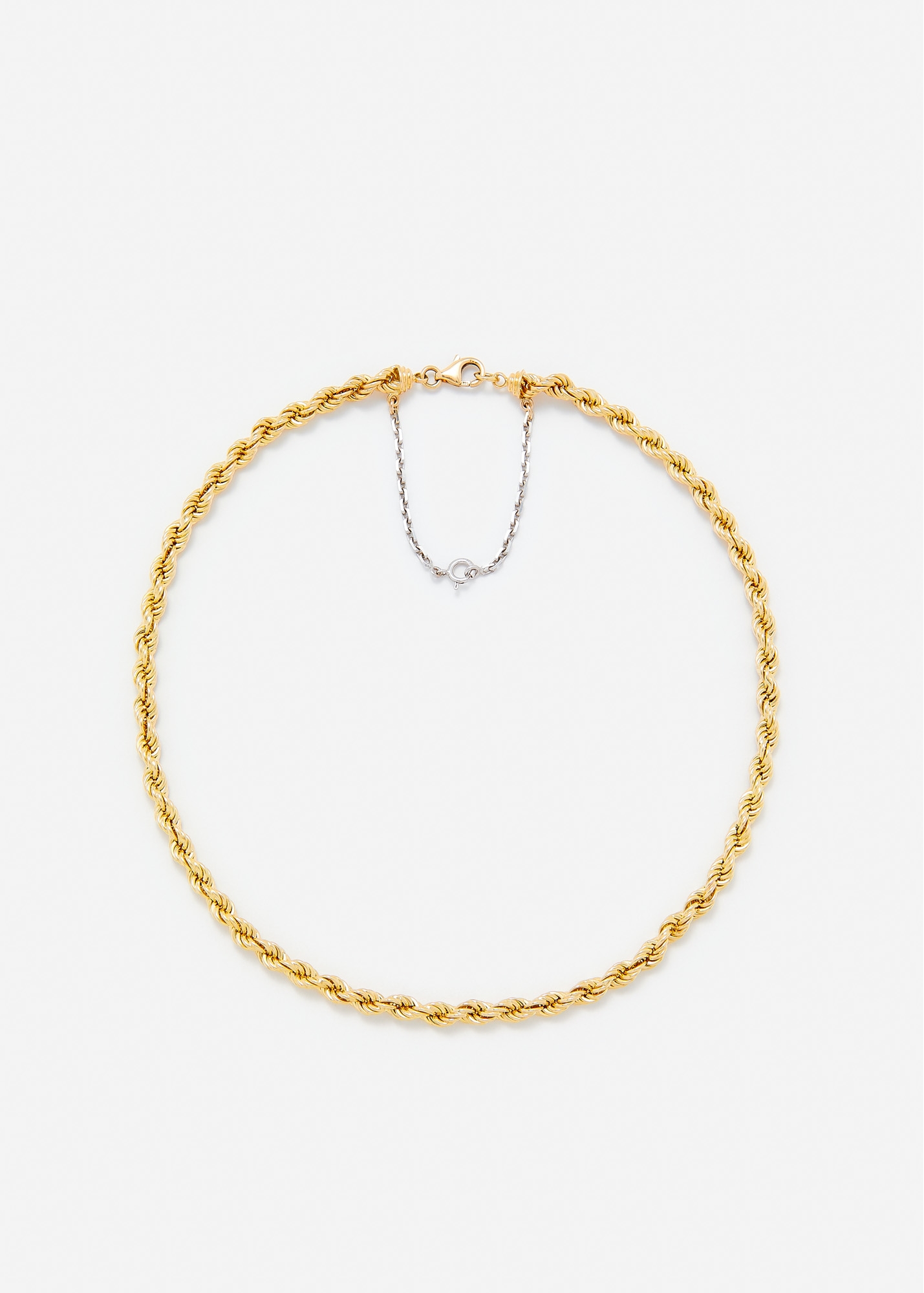 COLLIER CORDE CHAÎNETTE 2 ORS