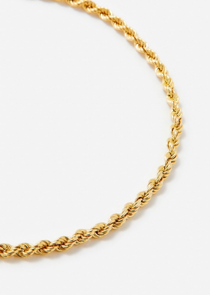 COLLIER CORDE CHAÎNETTE 2 ORS