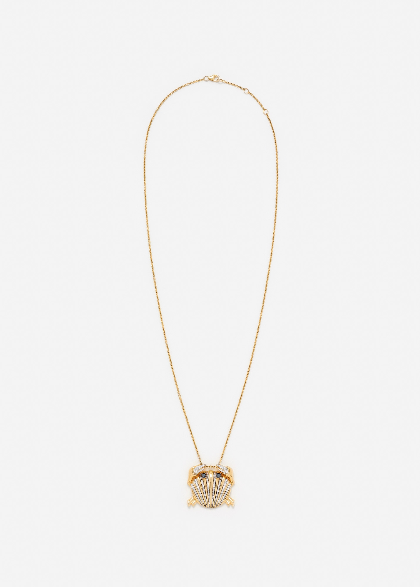 PENDENTIF CRABE COQUILLAGE GOLD OR JAUNE
