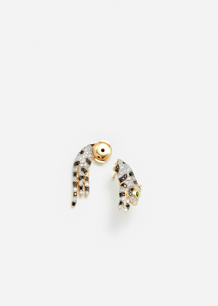 PUCE ET DESSOUS FÉLIN DIAMANTS PM OR JAUNE