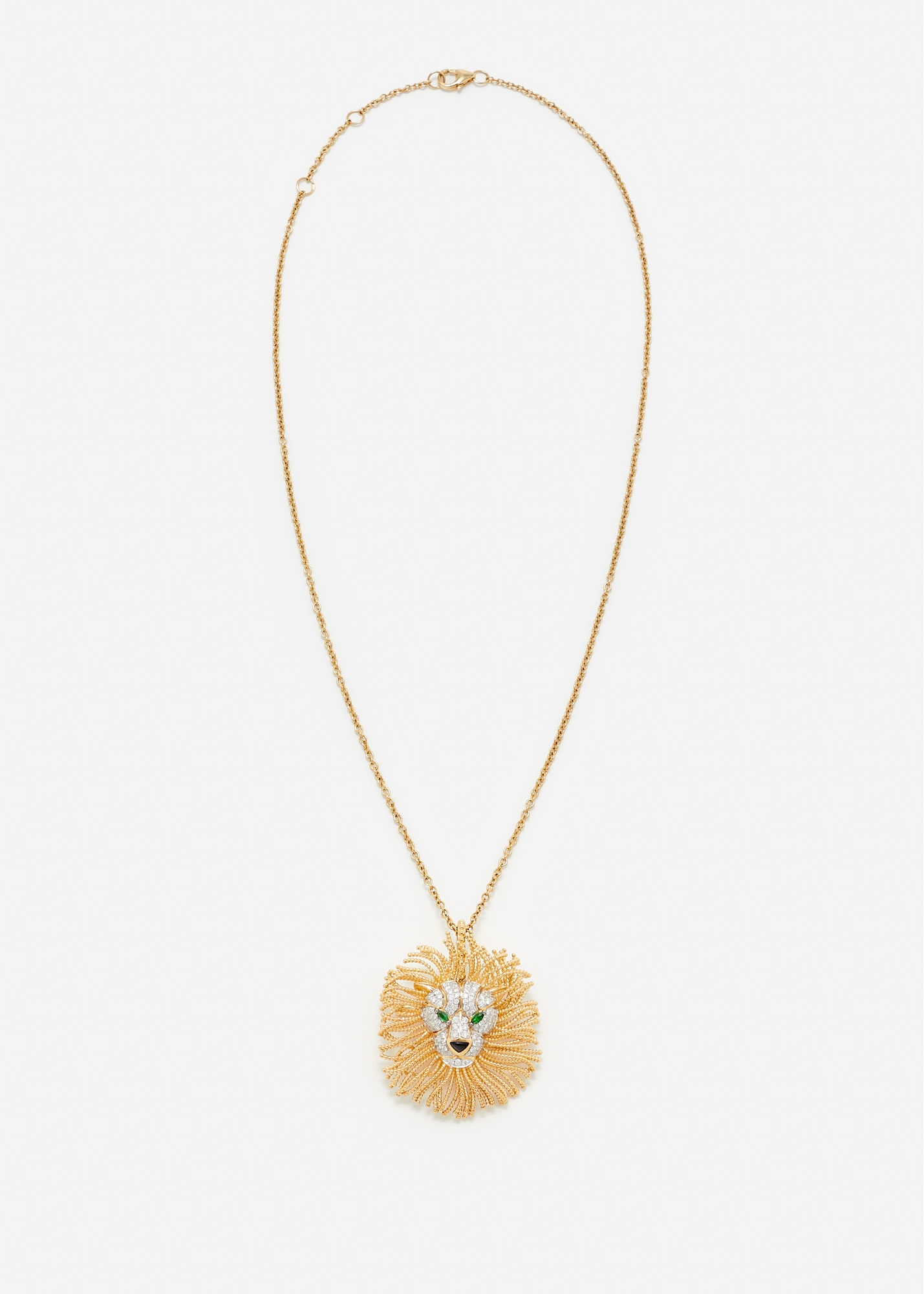 PENDENTIF BROCHE LION D’OR OR JAUNE