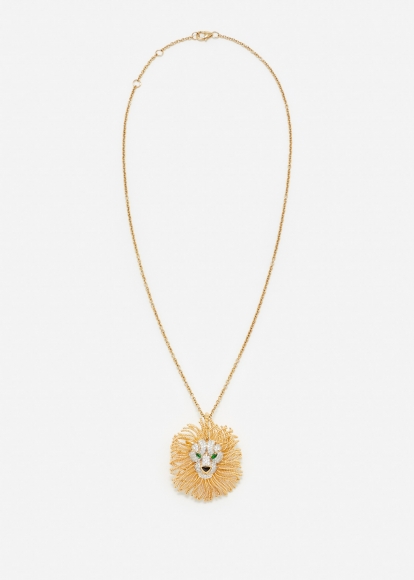 PENDENTIF BROCHE LION D’OR OR JAUNE