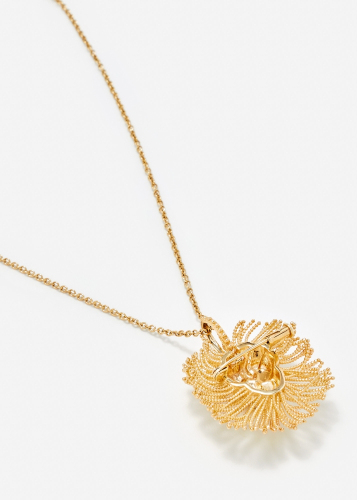 PENDENTIF BROCHE LION D’OR OR JAUNE