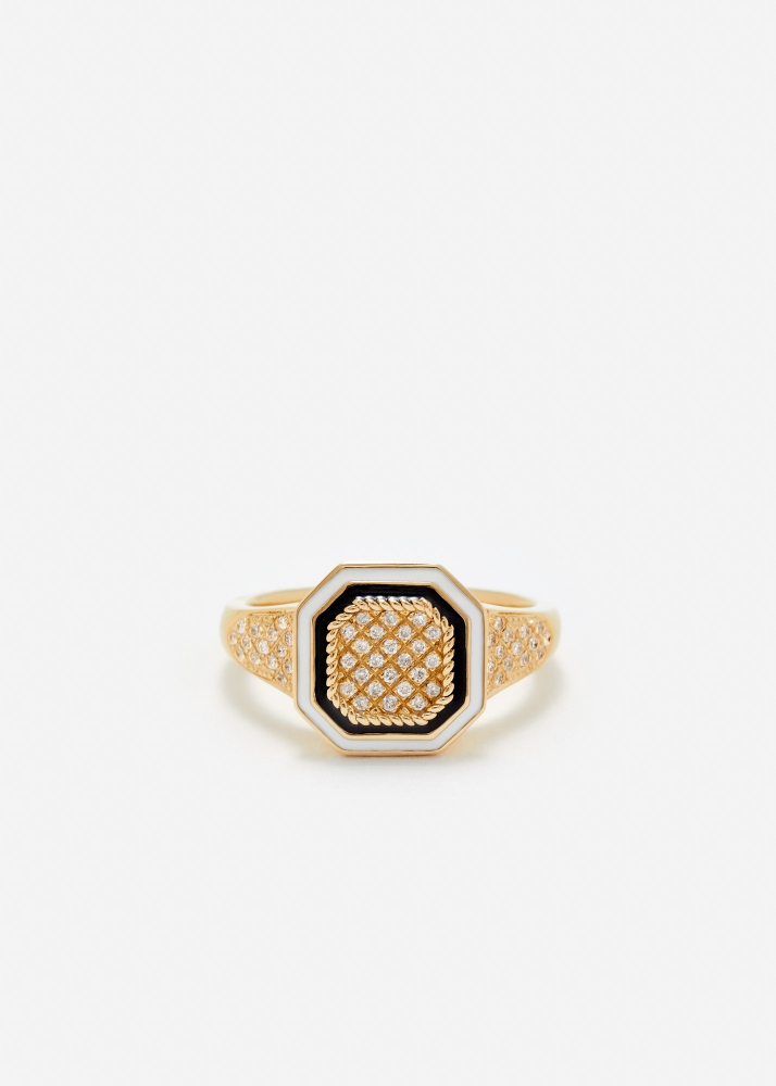 MINI CHEVALIÈRE OCTO DIAMANTS OR JAUNE
