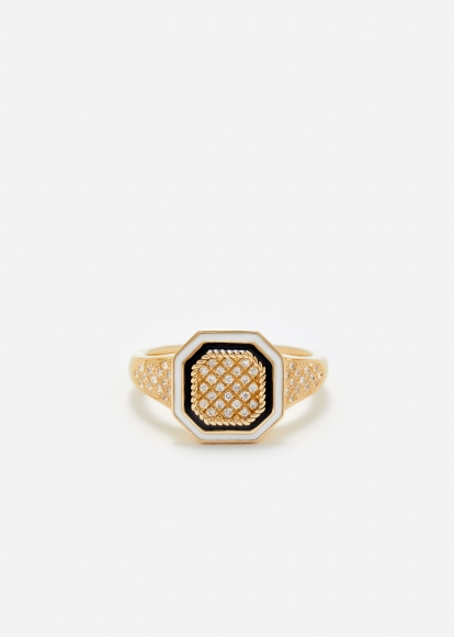 MINI CHEVALIÈRE OCTO DIAMANTS OR JAUNE