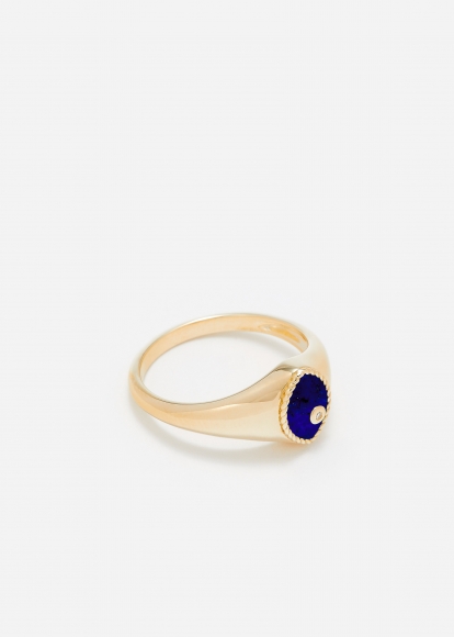 BABY CHEVALIÈRE MARQUISE LAPIS LAZULI OR JAUNE