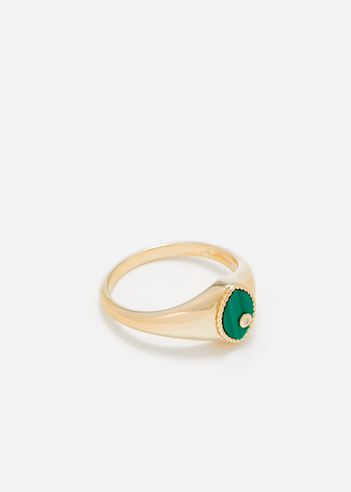 BABY CHEVALIÈRE MARQUISE MALACHITE OR JAUNE