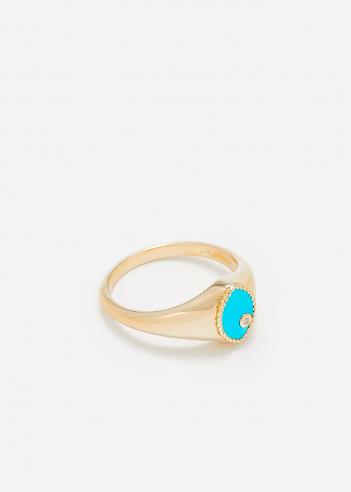 BABY CHEVALIÈRE MARQUISE TURQUOISE OR JAUNE