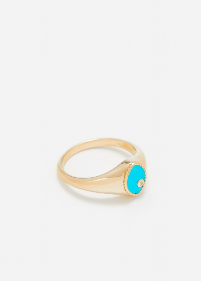 BABY CHEVALIÈRE MARQUISE TURQUOISE OR JAUNE