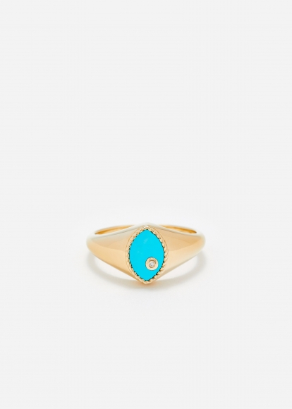 BABY CHEVALIÈRE MARQUISE TURQUOISE OR JAUNE