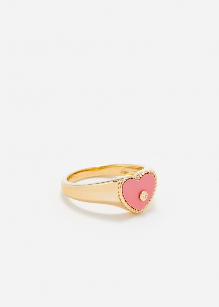 BABY CHEVALIÈRE COEUR ROSE OR JAUNE