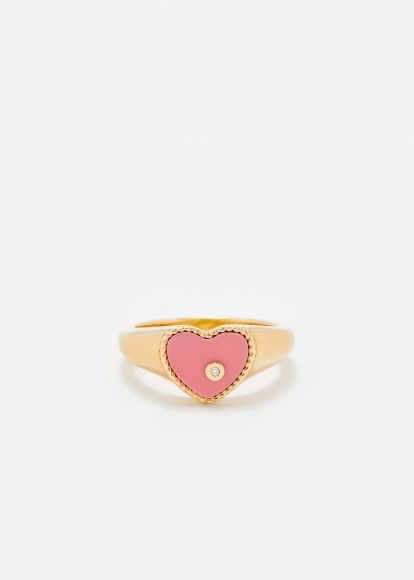 BABY CHEVALIÈRE COEUR ROSE OR JAUNE