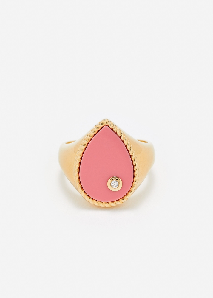 CHEVALIÈRE POIRE ROSE OR JAUNE