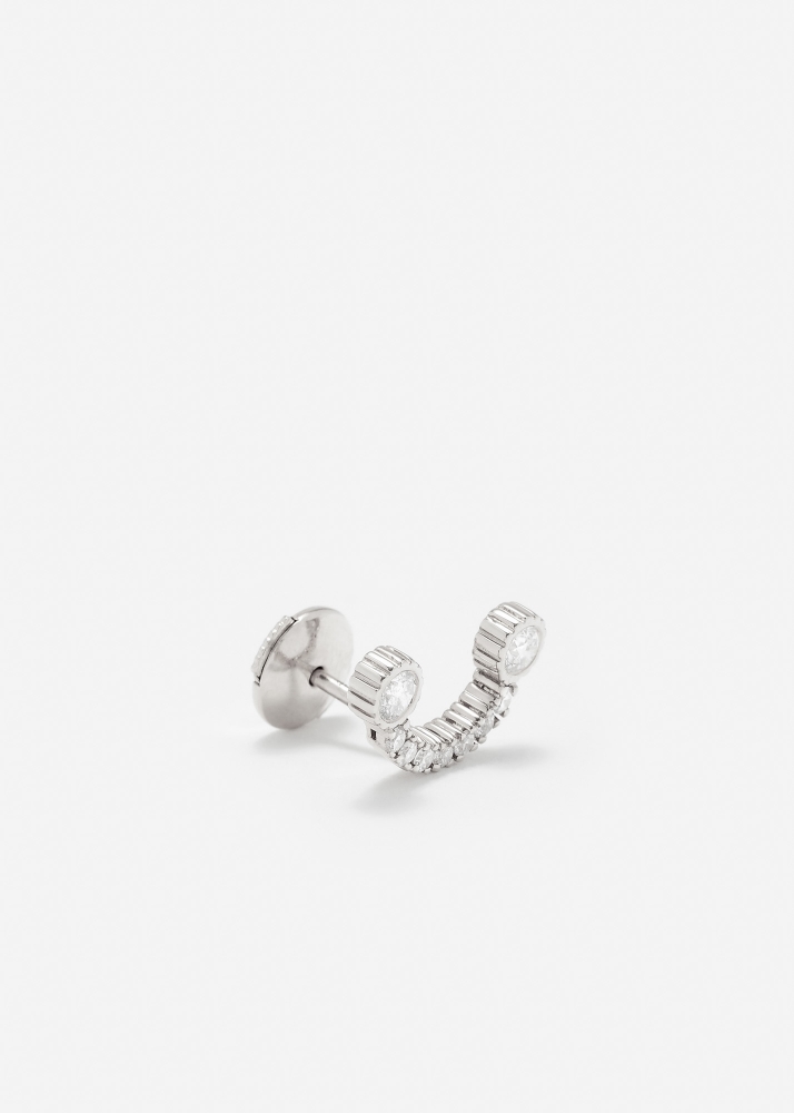 PUCE SOURIRE DIAMANTS OR BLANC