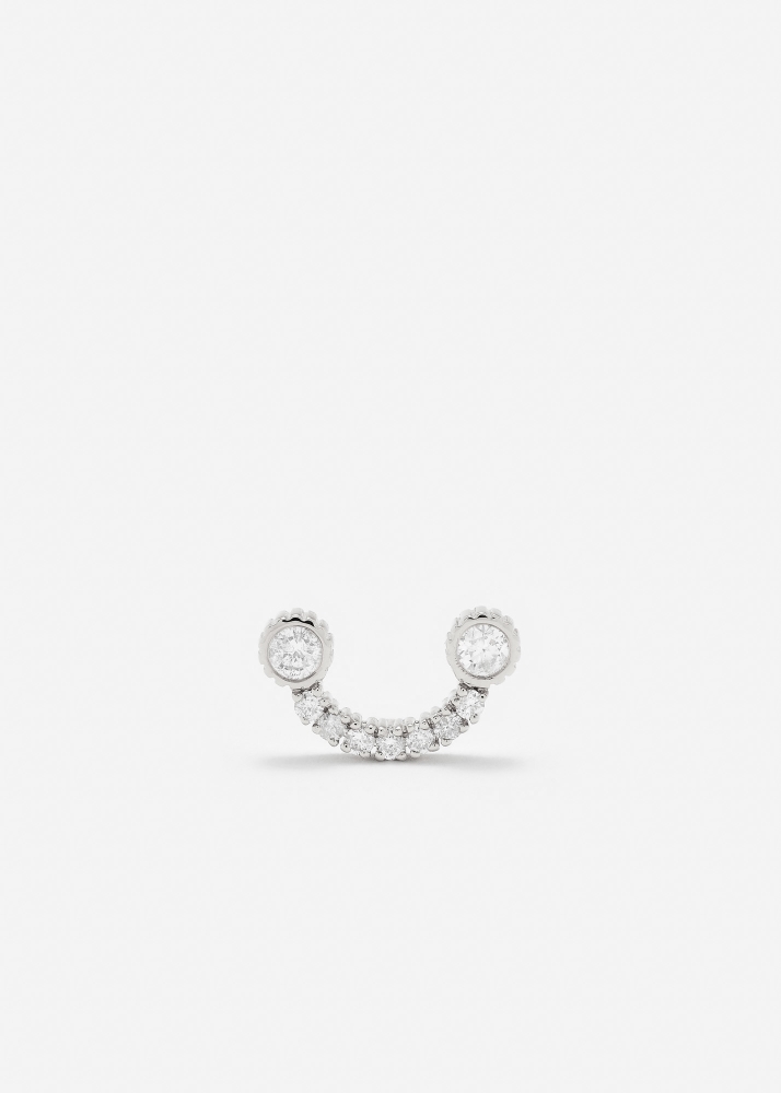 PUCE SOURIRE DIAMANTS OR BLANC