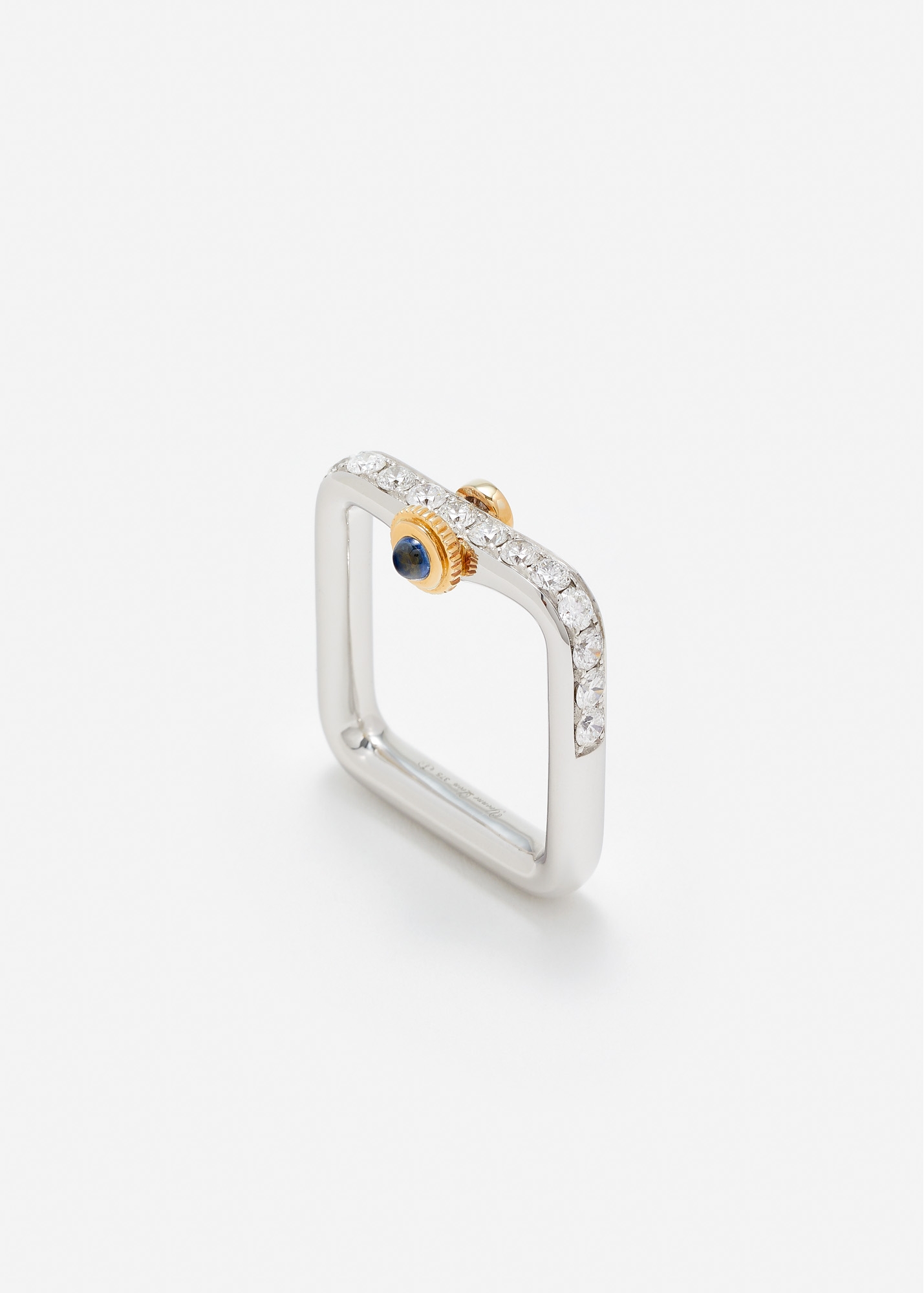BAGUE GOUSSET DIAMANTS OR BLANC