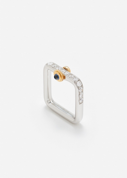 BAGUE GOUSSET DIAMANTS OR BLANC
