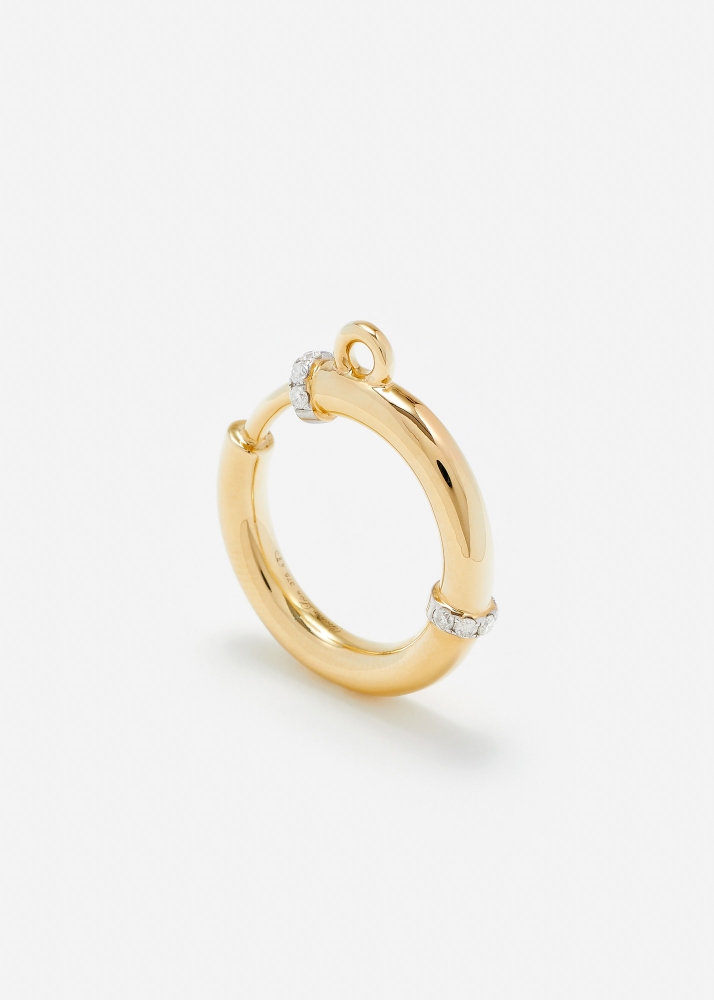 BAGUE MOUSQUETON GOLD OR JAUNE